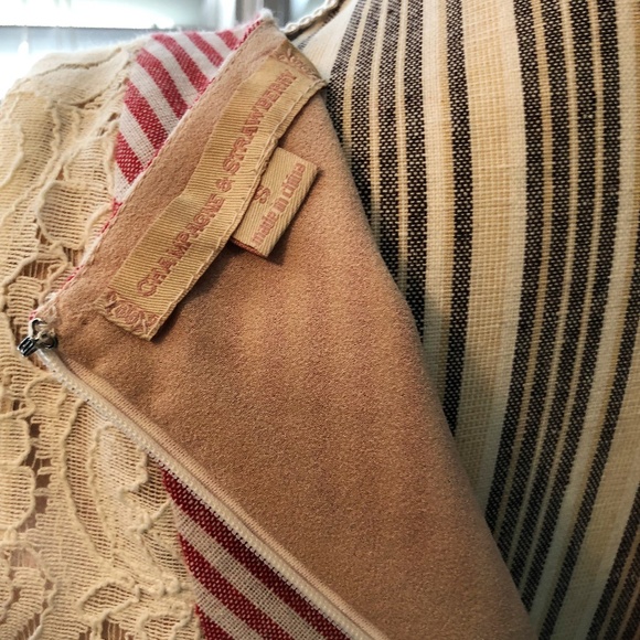 Champagne and Strawberry Dress - Picture 2 of 8